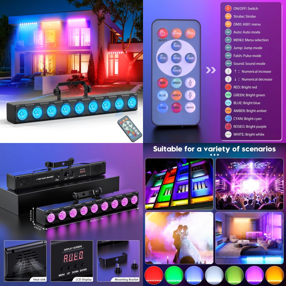 Event Party Dj - Proyector de Pared RGB de 36W