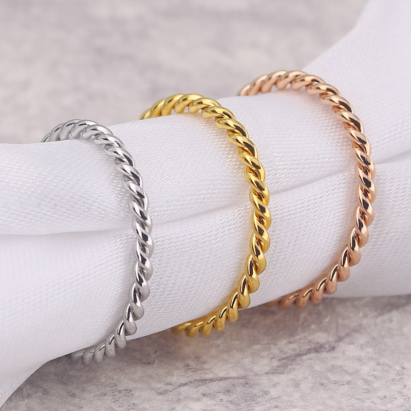 Event Suppliers - Anillo minimalista de acero inoxidable Unisex,