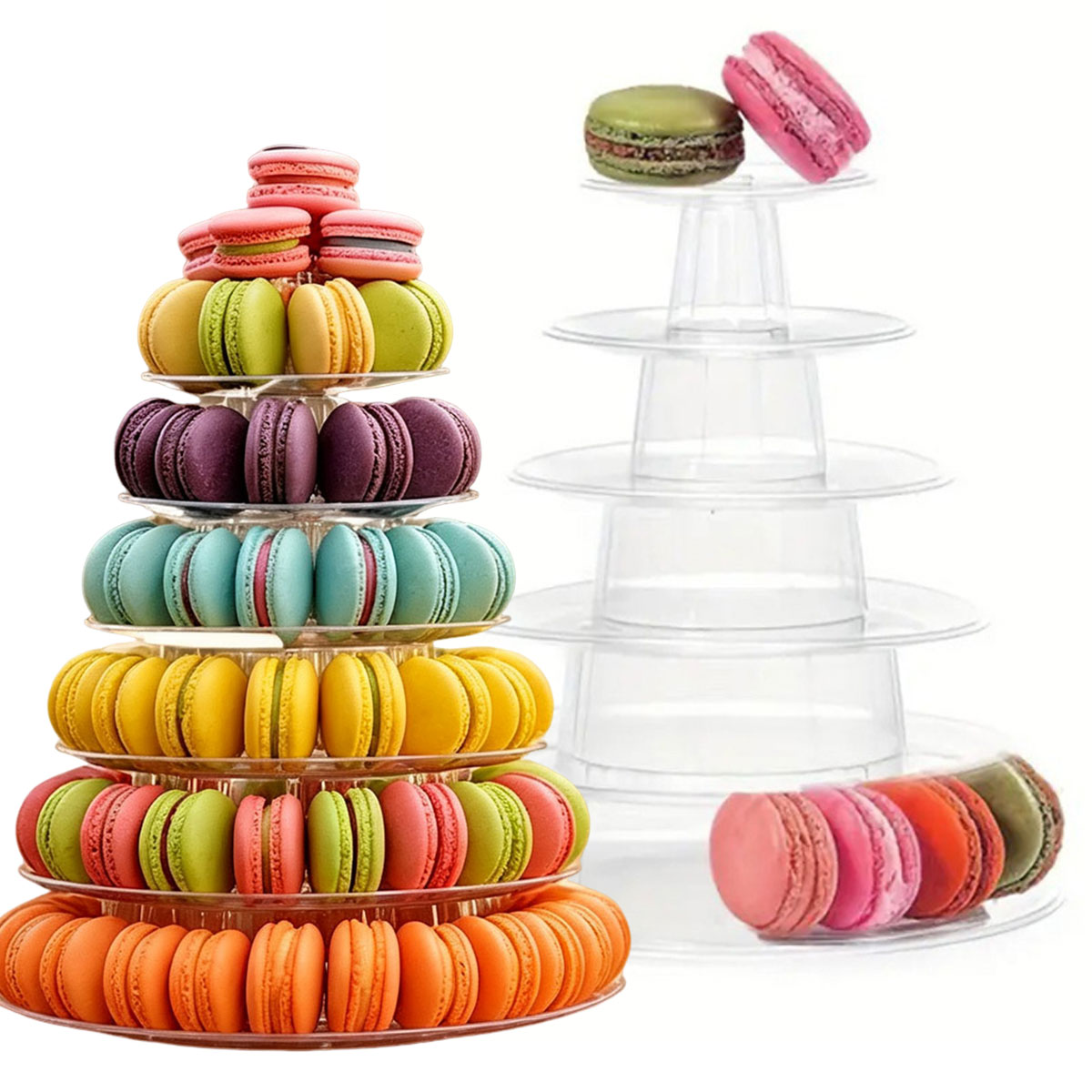 Cupcake Stand Tier - 1 unidad de soporte redondo de
