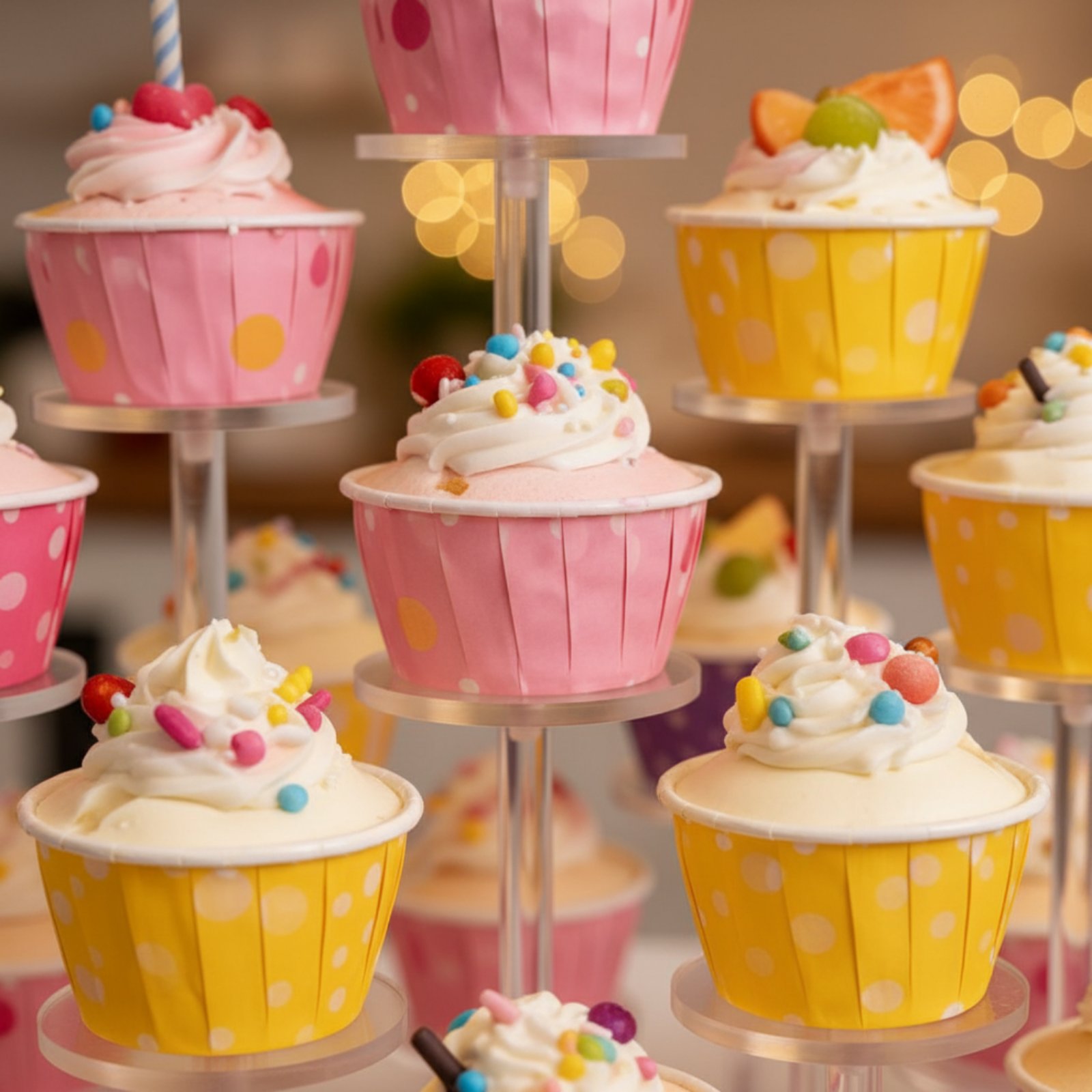 Soporte de Acrílico Transparen - Cupcake Stand Tier reseña y precio