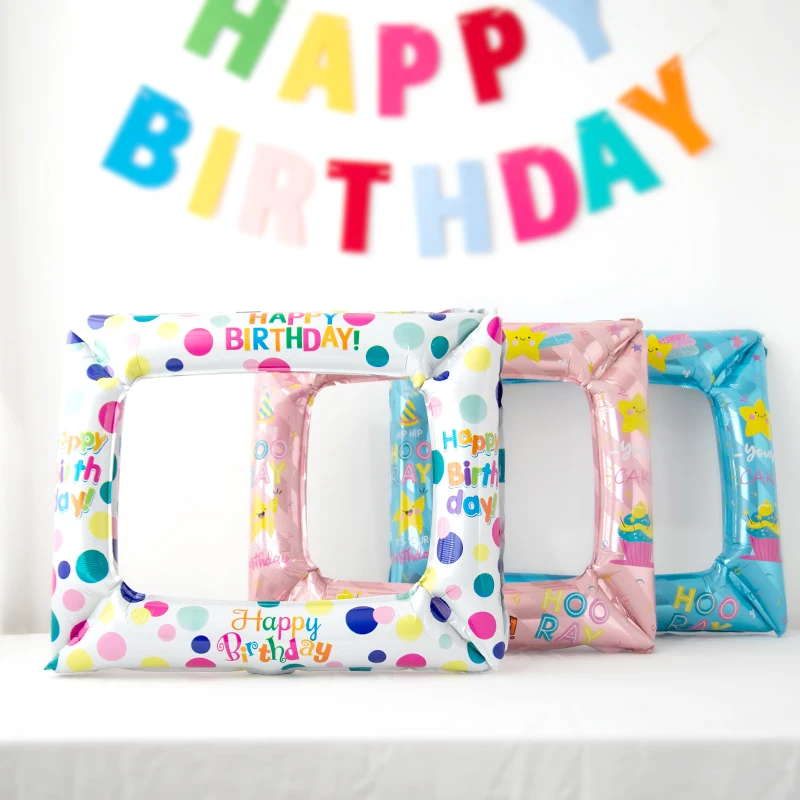 Globos con marco de fotos, dec - Photo Booth Frame reseña y precio