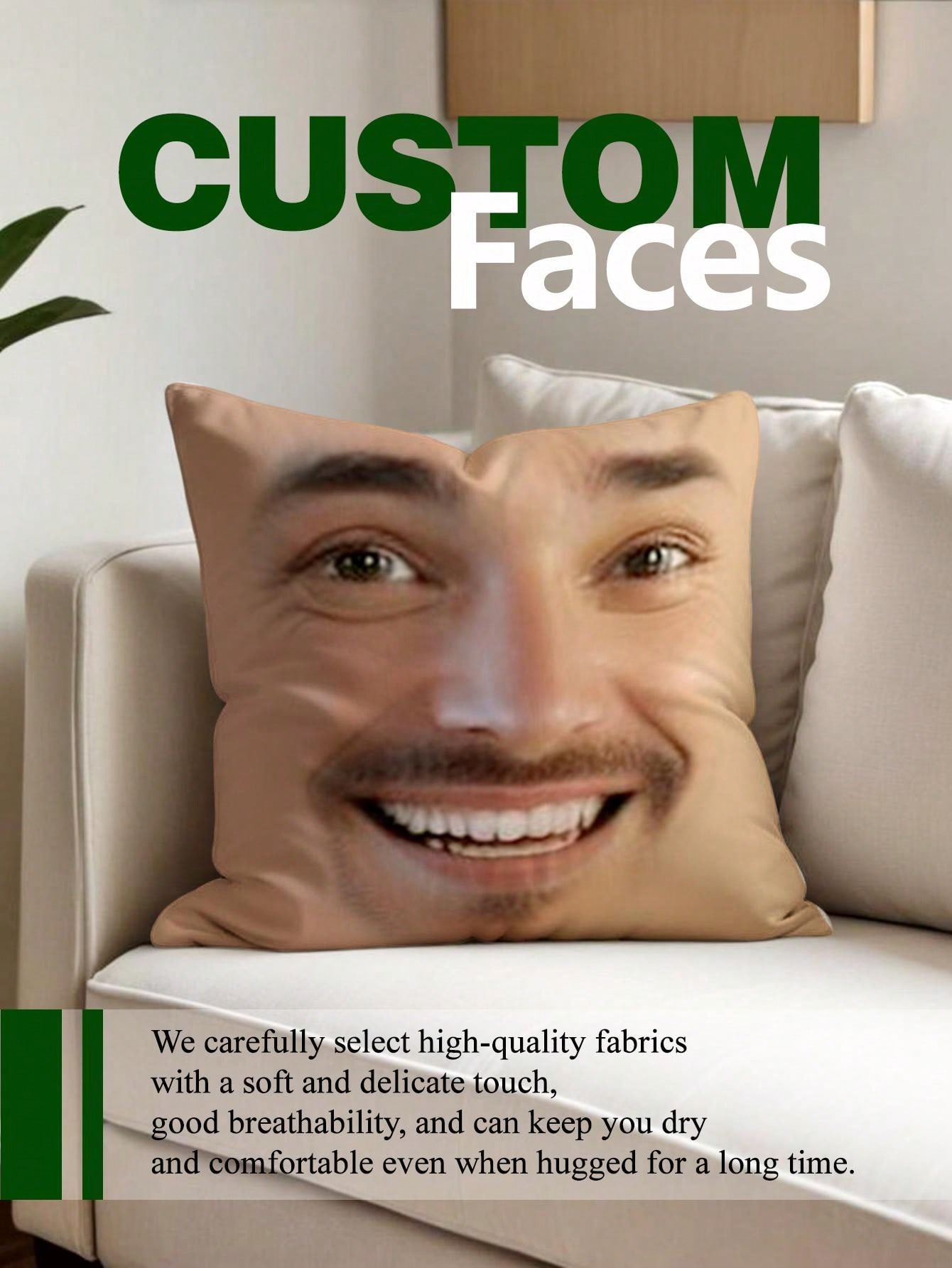 1 Almohada Cuadrada Personaliz - Eve Party reseña y precio