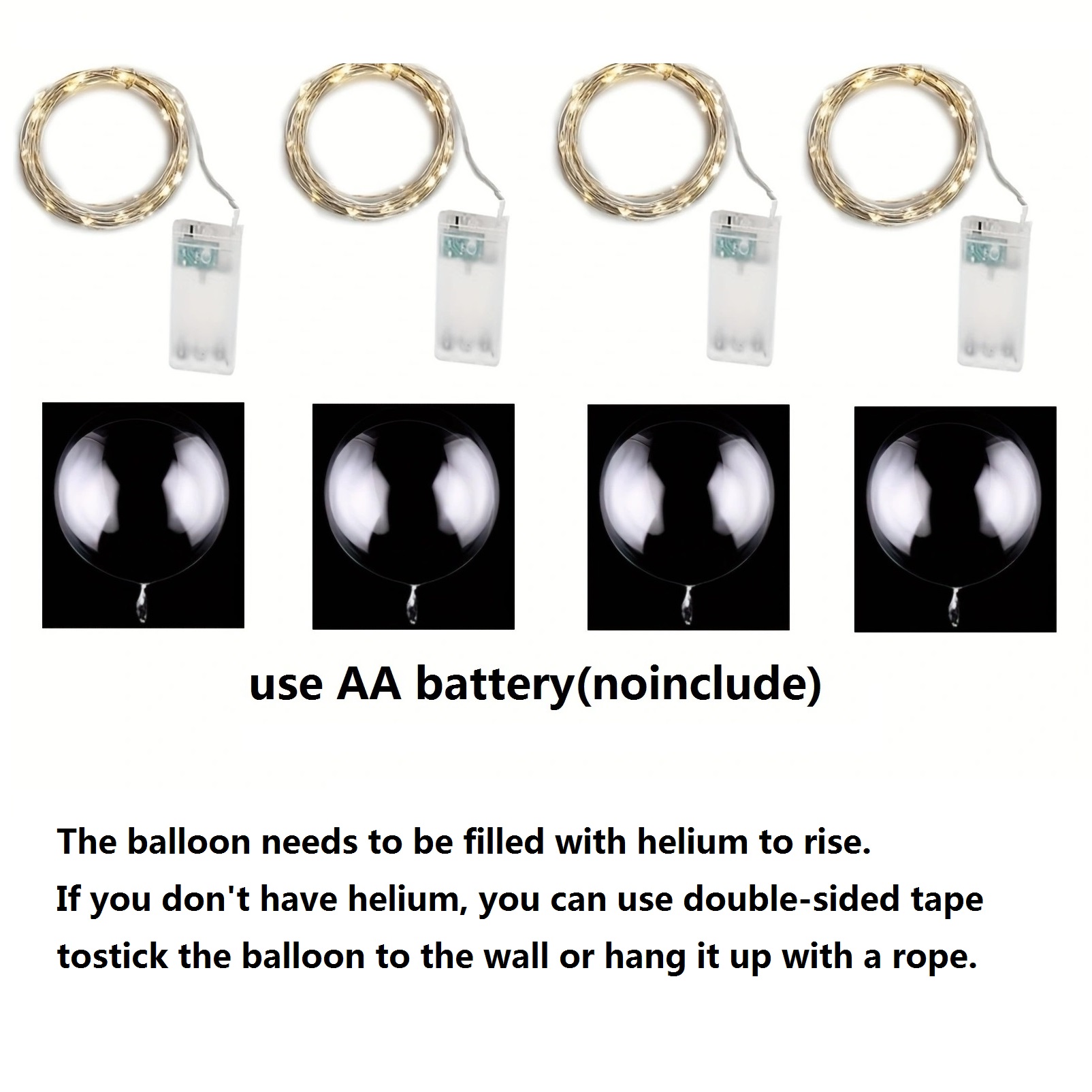 4 Uds globo Led con luz lumino - Led Balloon Light reseña y precio