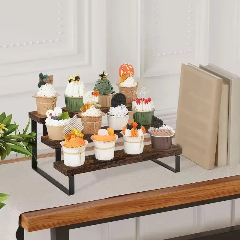Expositor de Madera de 3 Nivel - Cupcake Stand Tier reseña y precio