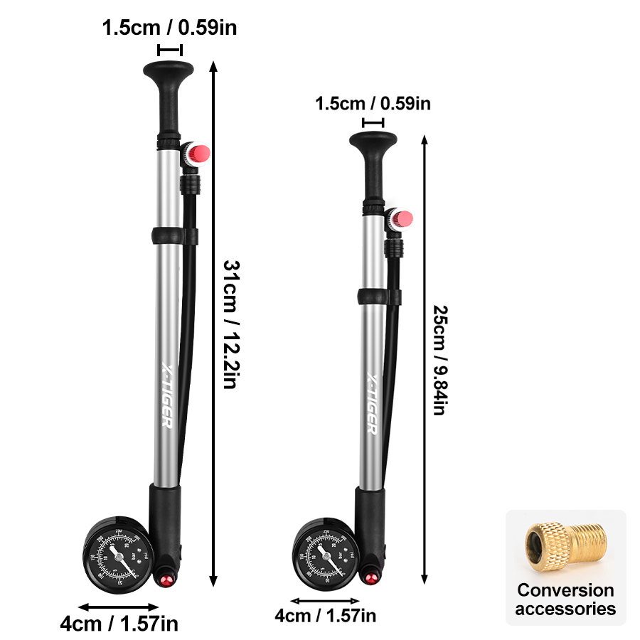 Bomba de aire Manual para bici - Balloon Pump Hand reseña y precio